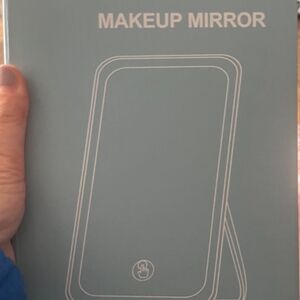 LED Makeup Mirror in Dusty Blue